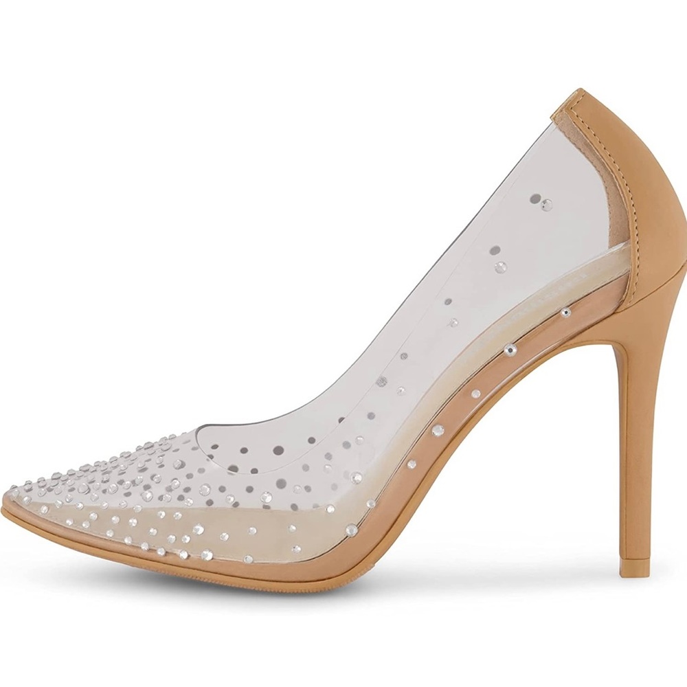NWOT CUSHIONAIRE’s Glam Clear Rhinestone Dress Pump